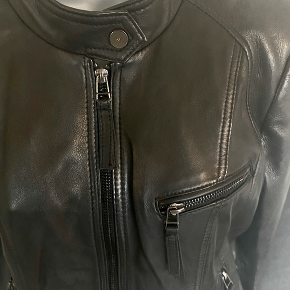 NWOT Leather moto jacket - Picture 7 of 7